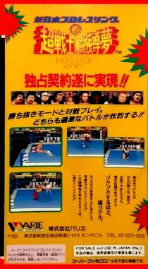 Shin Nihon Pro Wrestling - Chou Senshi in Tokyo Dome - Fantastic Story (Japan) box cover back